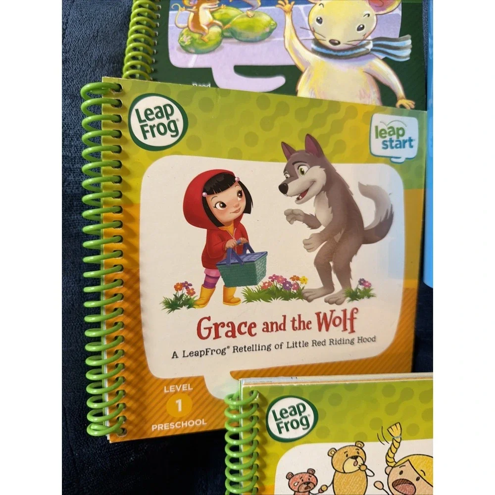 Leap Start 3D Learning System 4 Books Grace Wolf Mice Tested Works Preschool